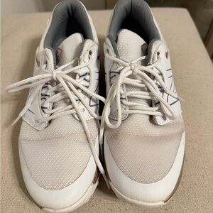 New Balance White and Gray Athletic Shoes